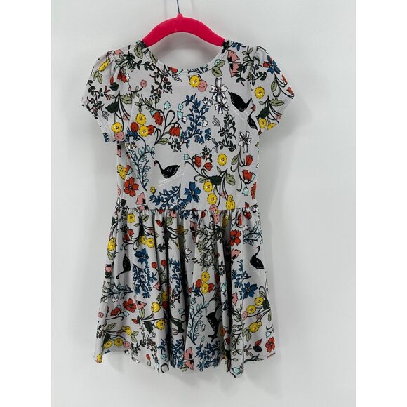 Dotdotsmile Girls Dress Size 2T Gray with Flowers and Animals New With Tags - Picture 4 of 4